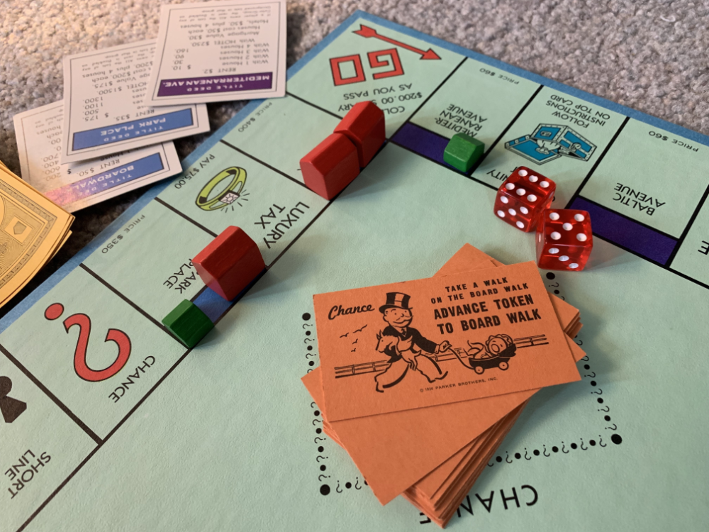 Picture of monopoly board